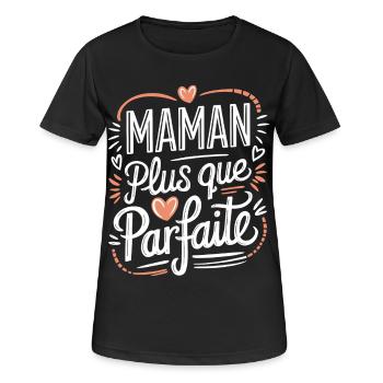 More than perfect mom - Women's Breathable T-Shirt - black - Front - AI Model Female 172 light (172cm)