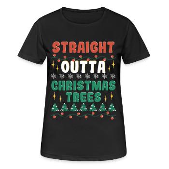 Weihnachtsbaum Züchter - Frauen T-Shirt atmungsaktiv - Schwarz - Vorne - AI Model Female 172 light (172cm)