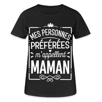 My Favorite People Call Me Mom - Women's Breathable T-Shirt - black - Front - AI Model Female 172 light (172cm)