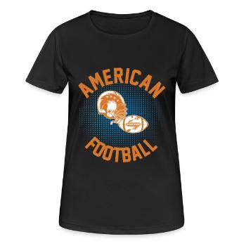 American Football Fan Game Day Sports Lovers - Women's Breathable T-Shirt - black - Front - AI Model Female 172 light (172cm)