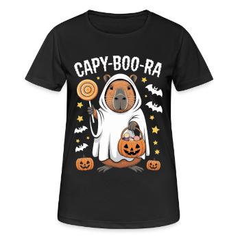 Capybara Halloween Capy-Boo-Ra Fun - Women's Breathable T-Shirt - black - Front - AI Model Female 172 light (172cm)