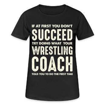 Victory by coach instruction - Women's Breathable T-Shirt - black - Front - AI Model Female 172 light (172cm)