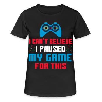 Joueur - T-shirt respirant Femme - noir - Devant - AI Model Female 172 light (172cm)