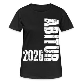 Abitur 2026 - Frauen T-Shirt atmungsaktiv - Schwarz - Vorne - AI Model Female 172 light (172cm)
