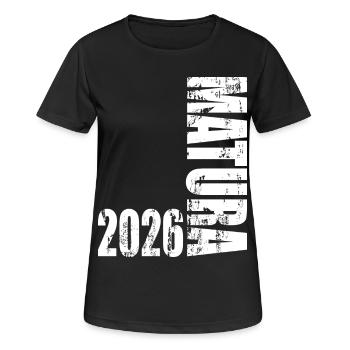 Maturité 2026 - T-shirt respirant Femme - noir - Devant - AI Model Female 172 light (172cm)