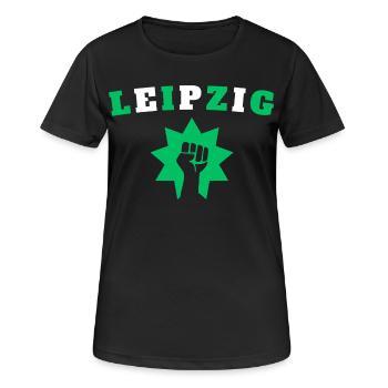 Leipzig - T-shirt respirant Femme - noir - Devant - AI Model Female 172 light (172cm)