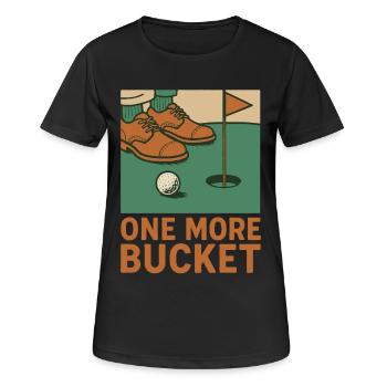 Funny Golf One More Bucket Golf Lover Golfer - T-shirt respirant Femme - noir - Devant - AI Model Female 172 light (172cm)