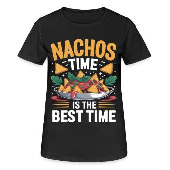 Nachos Mexicaine Tortilla Taco - T-shirt respirant Femme - noir - Devant - AI Model Female 172 light (172cm)