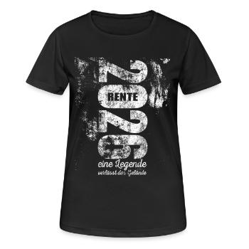 Une légende quitte le site - Retraite 2026 - T-shirt respirant Femme - noir - Devant - AI Model Female 172 light (172cm)