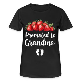 Werdender Oma loading zukünftige Großmutter - Frauen T-Shirt atmungsaktiv - Schwarz - Vorne - AI Model Female 172 light (172cm)