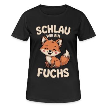 Smart as a fox cute - Women's Breathable T-Shirt - black - Front - AI Model Female 172 light (172cm)