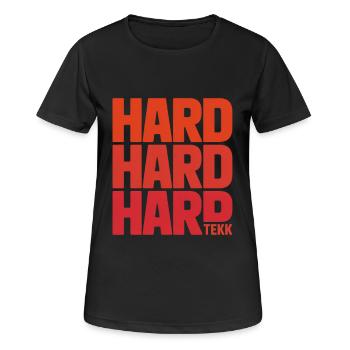 Hardtekk Tekke Allemagne de l’Est - T-shirt respirant Femme - noir - Devant - AI Model Female 172 light (172cm)