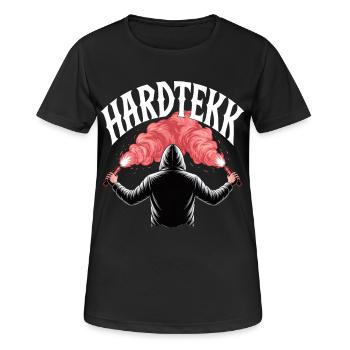 Hardtekk Tekke Ostdeutschland - Frauen T-Shirt atmungsaktiv - Schwarz - Vorne - AI Model Female 172 light (172cm)