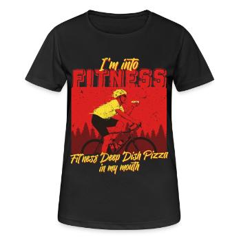 Deep Dish Pizza Chicargo - Women's Breathable T-Shirt - black - Front - AI Model Female 172 light (172cm)