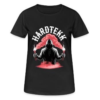 Hardtekk Tekke Ostdeutschland - Frauen T-Shirt atmungsaktiv - Schwarz - Vorne - AI Model Female 172 light (172cm)