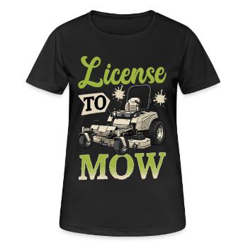 Permis de tondre - T-shirt respirant Femme - noir - Devant - AI Model Female 172 light (172cm)
