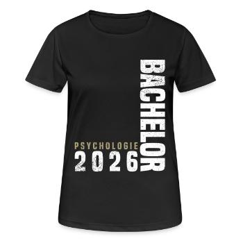 Licence en psychologie 2026 - T-shirt respirant Femme - noir - Devant - AI Model Female 172 light (172cm)