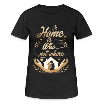 Humanité Égalité La maison est qui pas où - T-shirt respirant Femme - noir - Devant - AI Model Female 172 light (172cm)