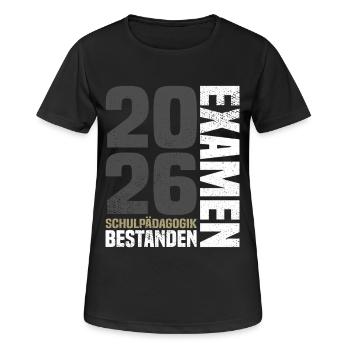 Exam School Pedagogy 2026 - Women's Breathable T-Shirt - black - Front - AI Model Female 172 light (172cm)