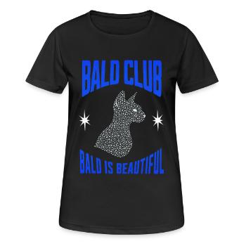 Kahl ist wunderschön Sphynx Katze Haarloser Club - Frauen T-Shirt atmungsaktiv - Schwarz - Vorne - AI Model Female 172 light (172cm)