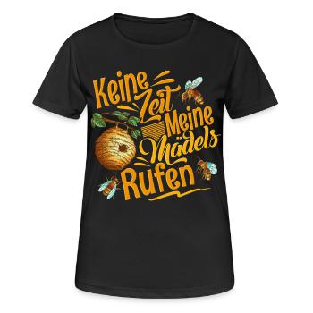 Imker - Frauen T-Shirt atmungsaktiv - Schwarz - Vorne - AI Model Female 172 light (172cm)