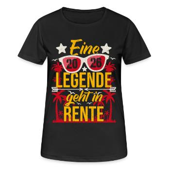 Rente 2026 Une légende prend sa retraite Adieu - T-shirt respirant Femme - noir - Devant - AI Model Female 172 light (172cm)