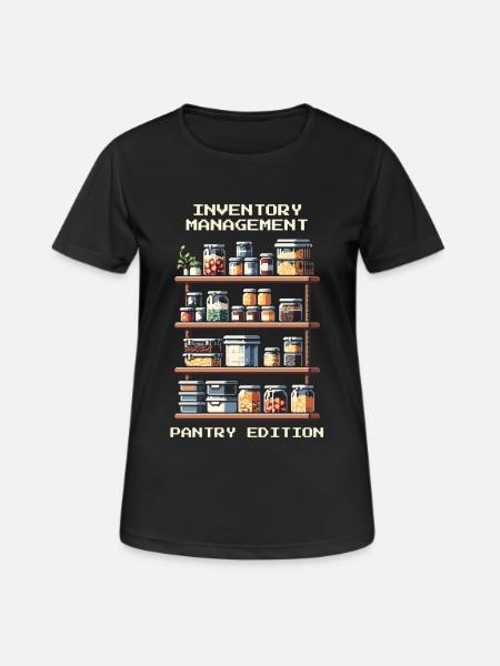 Inventory Management | Pantry Edition - Women's Breathable T-Shirt - black