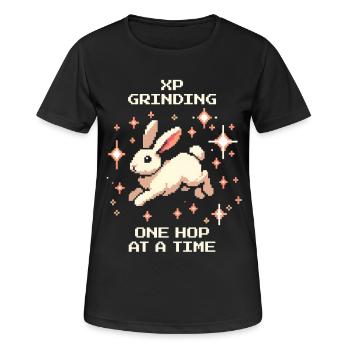 XP Grinding | Hoppel Progress - Women's Breathable T-Shirt - black - Front - AI Model Female 172 light (172cm)