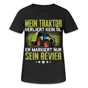 Landwirt - Frauen T-Shirt atmungsaktiv - Schwarz - Vorne - AI Model Female 172 light (172cm)