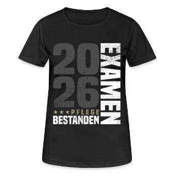 Nursing exam passed - Women's Breathable T-Shirt - black - Front - AI Model Female 172 light (172cm)