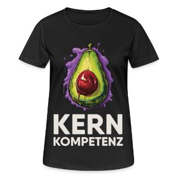 Avocado core competence humor - Women's Breathable T-Shirt - black - Front - AI Model Female 172 light (172cm)