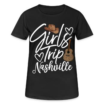 Girls Trip Nashville - Women's Breathable T-Shirt - black - Front - AI Model Female 172 light (172cm)