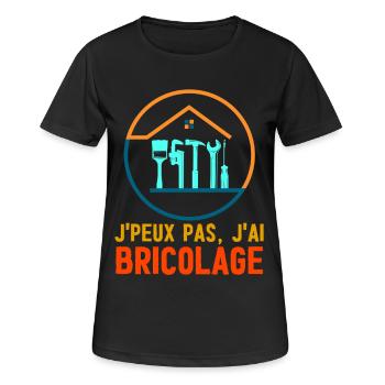 Ich kann kein DIY-T-Shirt - Frauen T-Shirt atmungsaktiv - Schwarz - Vorne - AI Model Female 172 light (172cm)