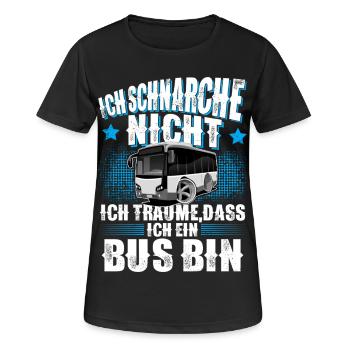 Busfahrer - Frauen T-Shirt atmungsaktiv - Schwarz - Vorne - AI Model Female 172 light (172cm)