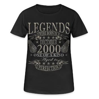 December 2000 December Jubilee December 2000 - Women's Breathable T-Shirt - black - Front - AI Model Female 172 light (172cm)