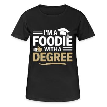 Registrierter Ernährungsberater für Akademische Ernährung - Frauen T-Shirt atmungsaktiv - Schwarz - Vorne - AI Model Female 172 light (172cm)