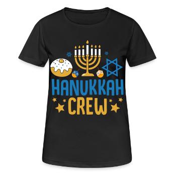 Hanoucca - T-shirt respirant Femme - noir - Devant - AI Model Female 172 light (172cm)