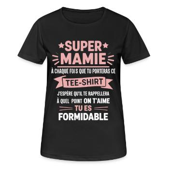 great granny you are great we love you very much - Women's Breathable T-Shirt - black - Front - AI Model Female 172 light (172cm)