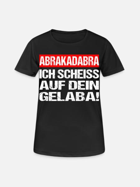 Abracadabra I don't give a shit about your gelaba - Women's Breathable T-Shirt - black