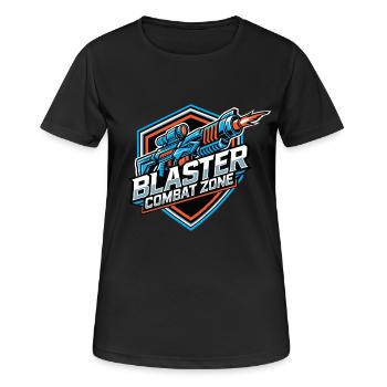 Blaster Combat Zone - Logo Color - Women's Breathable T-Shirt - black - Front - AI Model Female 172 light (172cm)