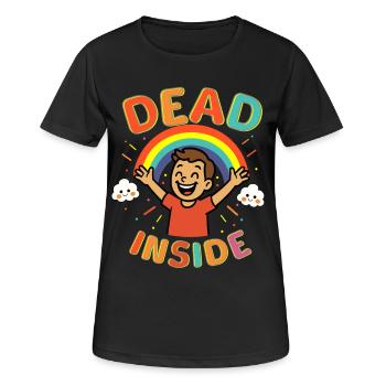 Dead Inside - Frauen T-Shirt atmungsaktiv - Schwarz - Vorne - AI Model Female 172 light (172cm)