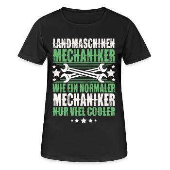Mécanicien de machines agricoles - T-shirt respirant Femme - noir - Devant - AI Model Female 172 light (172cm)