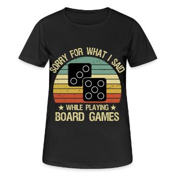 Funny Board Game Quote Board Gamer Player - Frauen T-Shirt atmungsaktiv - Schwarz - Vorne - AI Model Female 172 light (172cm)