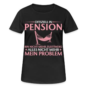Civil servant farewell work colleague in retirement - Women's Breathable T-Shirt - black - Front - AI Model Female 172 light (172cm)
