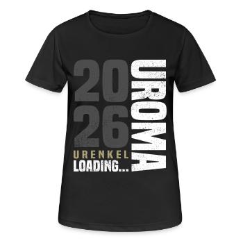Uroma 2026 - Frauen T-Shirt atmungsaktiv - Schwarz - Vorne - AI Model Female 172 light (172cm)