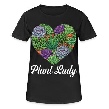 Plant Lady Plant Succulent Cactus Women - Women's Breathable T-Shirt - black - Front - AI Model Female 172 light (172cm)