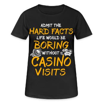 Casino Glücksspieler - Frauen T-Shirt atmungsaktiv - Schwarz - Vorne - AI Model Female 172 light (172cm)