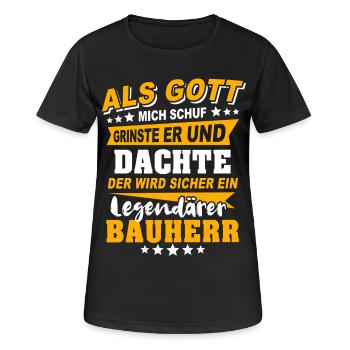 Builder Sayings - Women's Breathable T-Shirt - black - Front - AI Model Female 172 light (172cm)