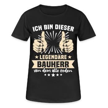 Builder Sayings - Women's Breathable T-Shirt - black - Front - AI Model Female 172 light (172cm)