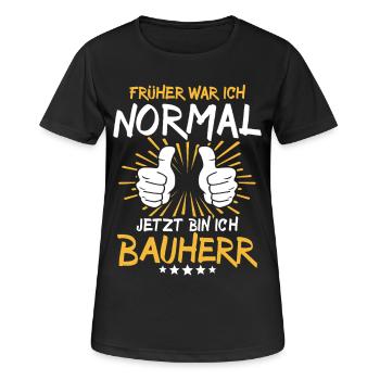 Constructeur Spruch - T-shirt respirant Femme - noir - Devant - AI Model Female 172 light (172cm)